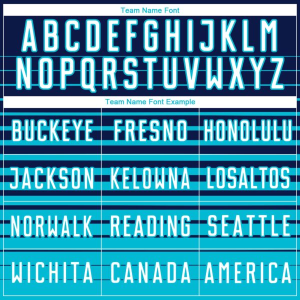 Custom Navy White-Lakes Blue Gradient Pinstripe Sublimation Soccer Uniform Jersey