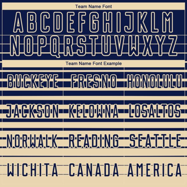 Custom Navy Cream Gradient Pinstripe Sublimation Soccer Uniform Jersey