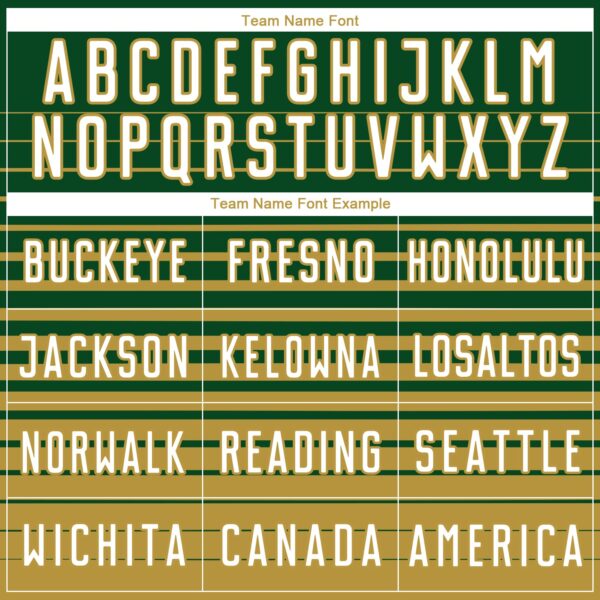 Custom Green White-Old Gold Gradient Pinstripe Sublimation Soccer Uniform Jersey