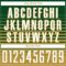 Custom Green White-Old Gold Gradient Pinstripe Sublimation Soccer Uniform Jersey
