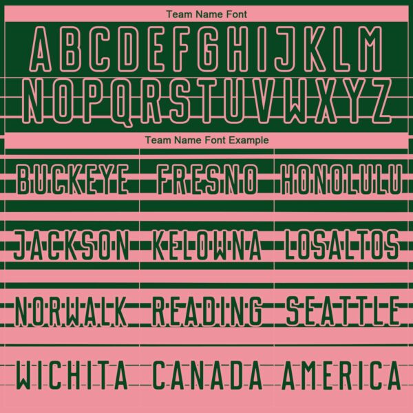 Custom Green Medium Pink Gradient Pinstripe Sublimation Soccer Uniform Jersey