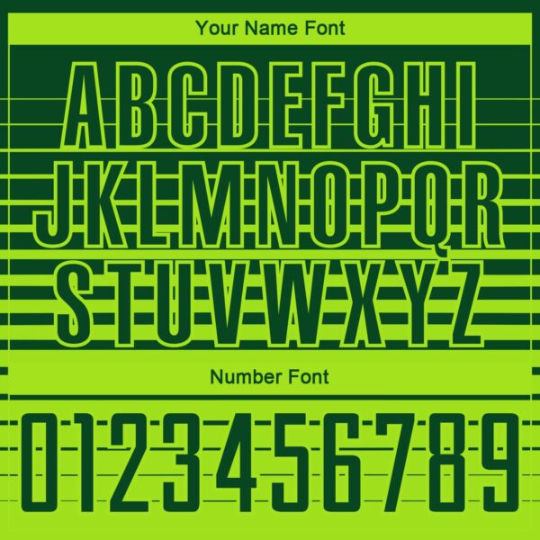 Custom Green Neon Green Gradient Pinstripe Sublimation Soccer Uniform Jersey