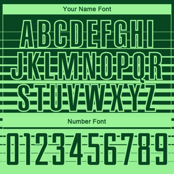 Custom Green Pea Green Gradient Pinstripe Sublimation Soccer Uniform Jersey