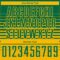 Custom Kelly Green Gold Gradient Pinstripe Sublimation Soccer Uniform Jersey