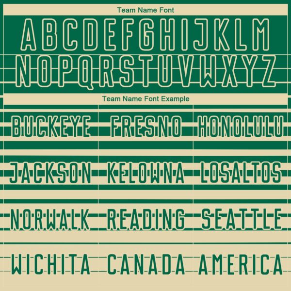 Custom Kelly Green Cream Gradient Pinstripe Sublimation Soccer Uniform Jersey