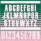 Custom Kelly Green White-Light Pink Gradient Pinstripe Sublimation Soccer Uniform Jersey