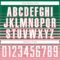 Custom Kelly Green White-Medium Pink Gradient Pinstripe Sublimation Soccer Uniform Jersey