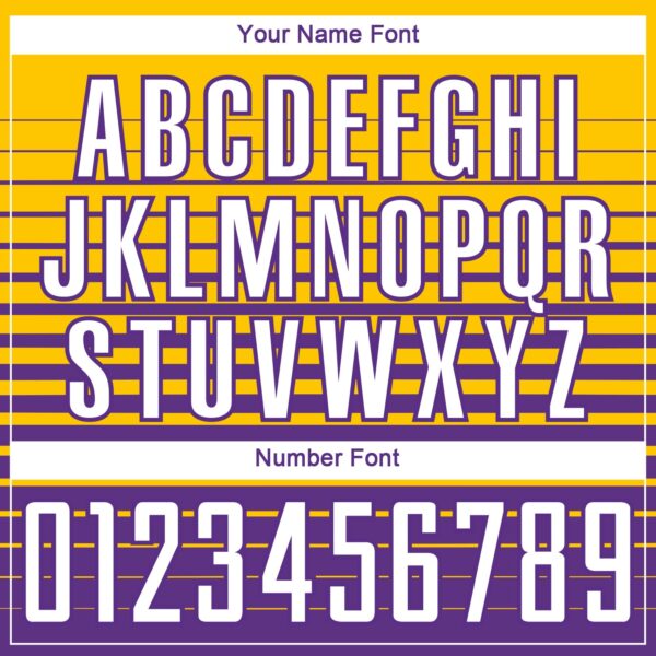 Custom Yellow White-Purple Gradient Pinstripe Sublimation Soccer Uniform Jersey