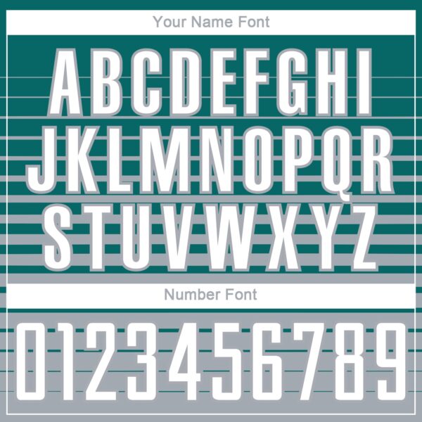 Custom Teal White-Gray Gradient Pinstripe Sublimation Soccer Uniform Jersey