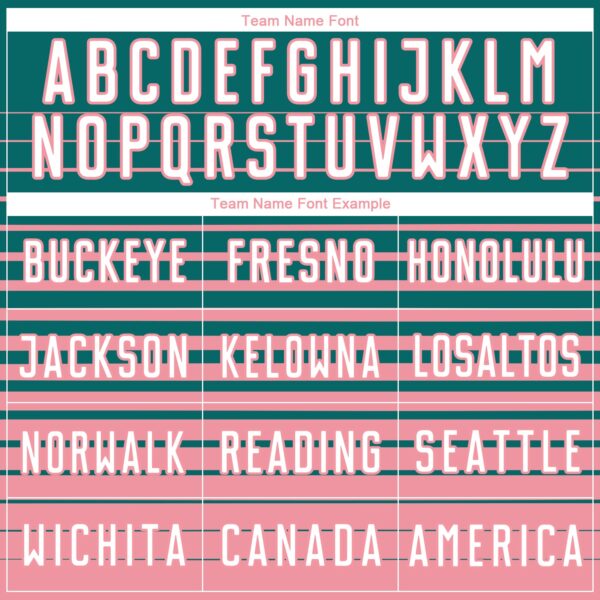 Custom Teal White-Medium Pink Gradient Pinstripe Sublimation Soccer Uniform Jersey