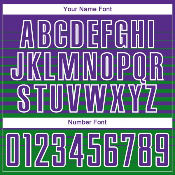 Custom Purple White-Grass Green Gradient Pinstripe Sublimation Soccer Uniform Jersey