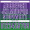 Custom Purple White-Grass Green Gradient Pinstripe Sublimation Soccer Uniform Jersey