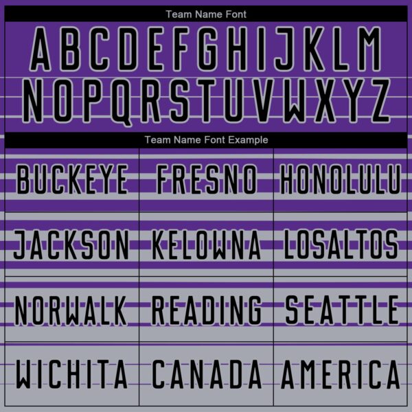 Custom Purple Black-Gray Gradient Pinstripe Sublimation Soccer Uniform Jersey