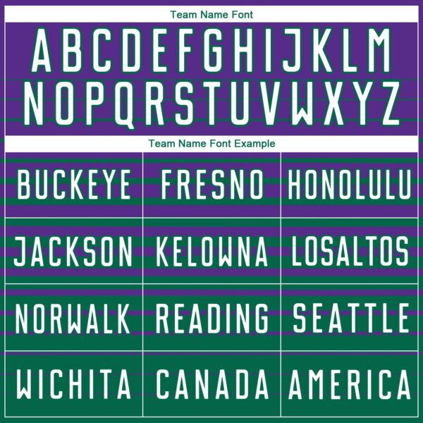 Custom Purple White-Kelly Green Gradient Pinstripe Sublimation Soccer Uniform Jersey