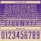 Custom Purple Cream Gradient Pinstripe Sublimation Soccer Uniform Jersey