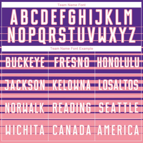 Custom Purple White-Medium Pink Gradient Pinstripe Sublimation Soccer Uniform Jersey