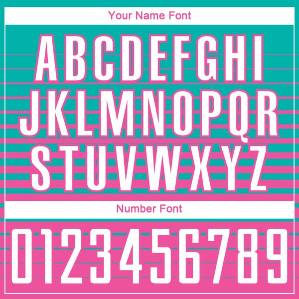 Custom Aqua White-Pink Gradient Pinstripe Sublimation Soccer Uniform Jersey