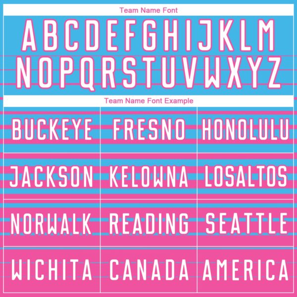 Custom Sky Blue White-Pink Gradient Pinstripe Sublimation Soccer Uniform Jersey