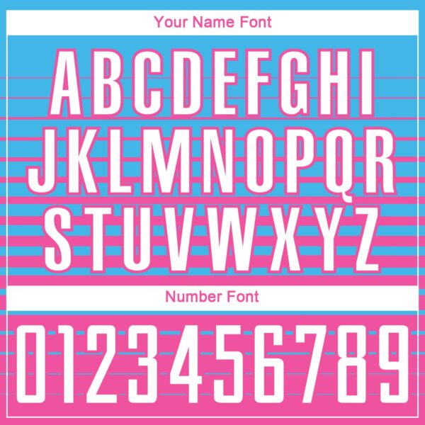 Custom Sky Blue White-Pink Gradient Pinstripe Sublimation Soccer Uniform Jersey