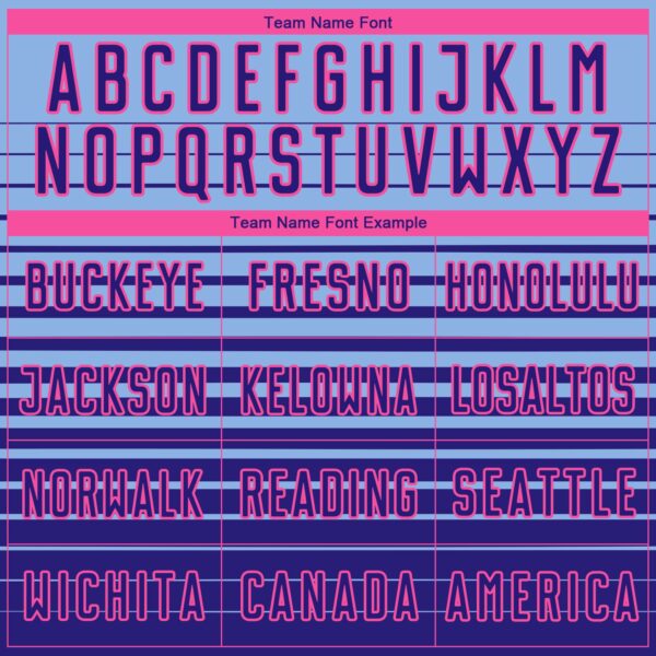 Custom Light Blue Dark Purple-Pink Gradient Pinstripe Sublimation Soccer Uniform Jersey