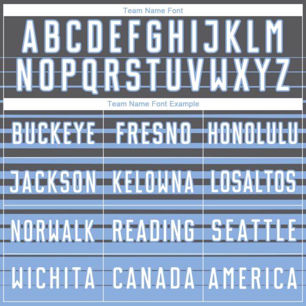 Custom Steel Gray White-Light Blue Gradient Pinstripe Sublimation Soccer Uniform Jersey