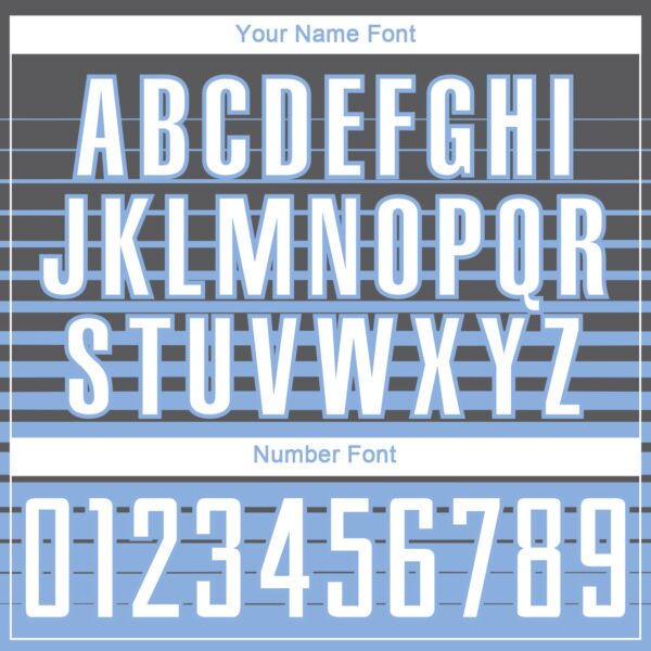 Custom Steel Gray White-Light Blue Gradient Pinstripe Sublimation Soccer Uniform Jersey