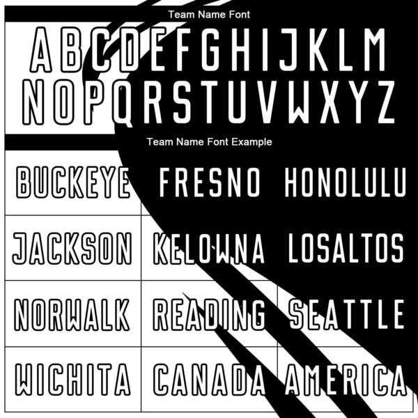 Custom White Black Diagonal Streamline Color Block Swirl Curve Lines Sublimation Soccer Uniform Jersey