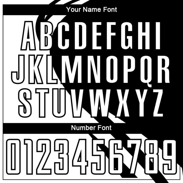 Custom White Black Diagonal Streamline Color Block Swirl Curve Lines Sublimation Soccer Uniform Jersey