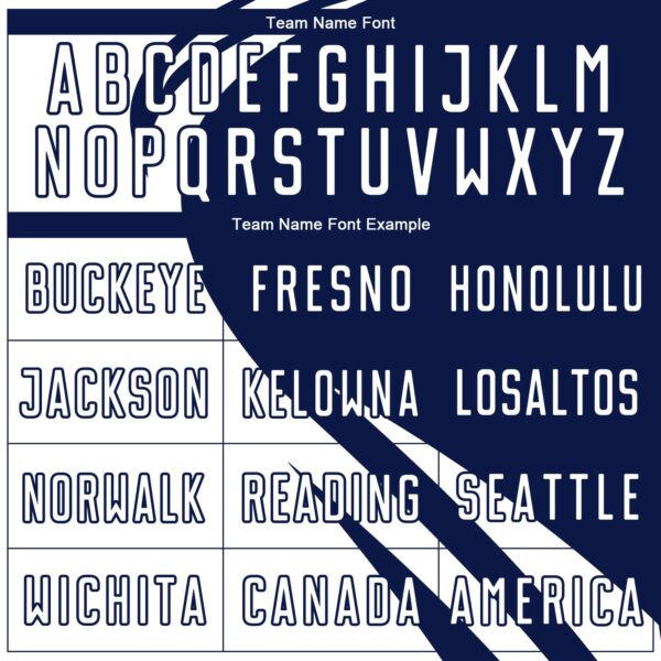 Custom White Navy Diagonal Streamline Color Block Swirl Curve Lines Sublimation Soccer Uniform Jersey