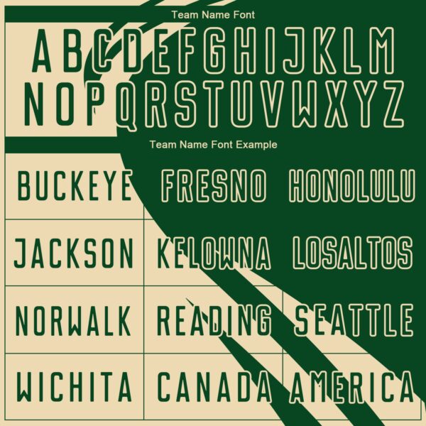 Custom Cream Green Diagonal Streamline Color Block Swirl Curve Lines Sublimation Soccer Uniform Jersey