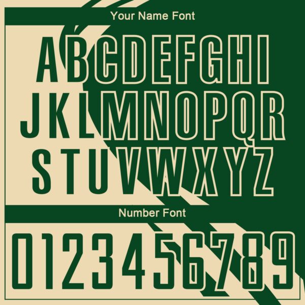 Custom Cream Green Diagonal Streamline Color Block Swirl Curve Lines Sublimation Soccer Uniform Jersey