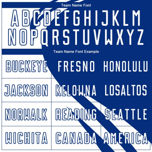 Custom White Royal Diagonal Streamline Color Block Swirl Curve Lines Sublimation Soccer Uniform Jersey