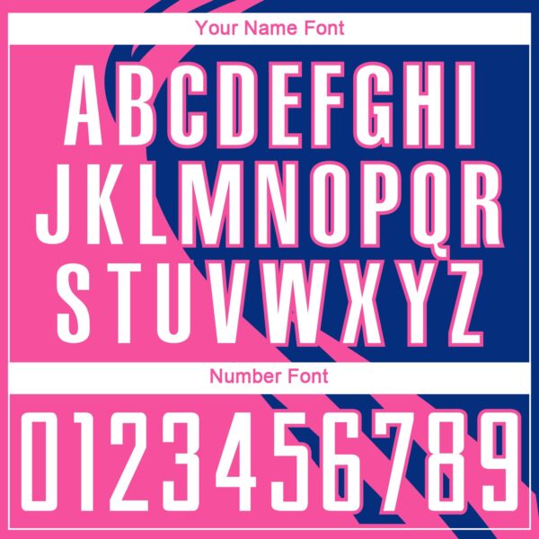 Custom Pink White-Royal Diagonal Streamline Color Block Swirl Curve Lines Sublimation Soccer Uniform Jersey