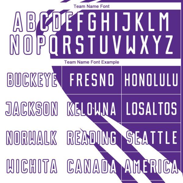 Custom White Purple Diagonal Streamline Color Block Swirl Curve Lines Sublimation Soccer Uniform Jersey