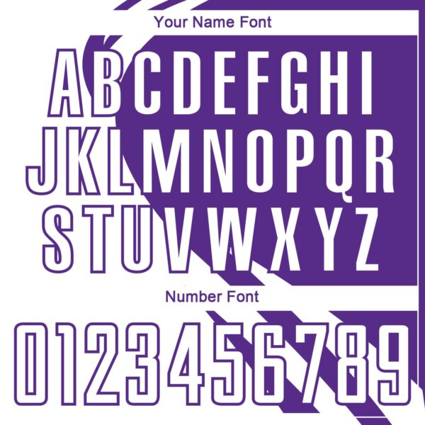 Custom White Purple Diagonal Streamline Color Block Swirl Curve Lines Sublimation Soccer Uniform Jersey