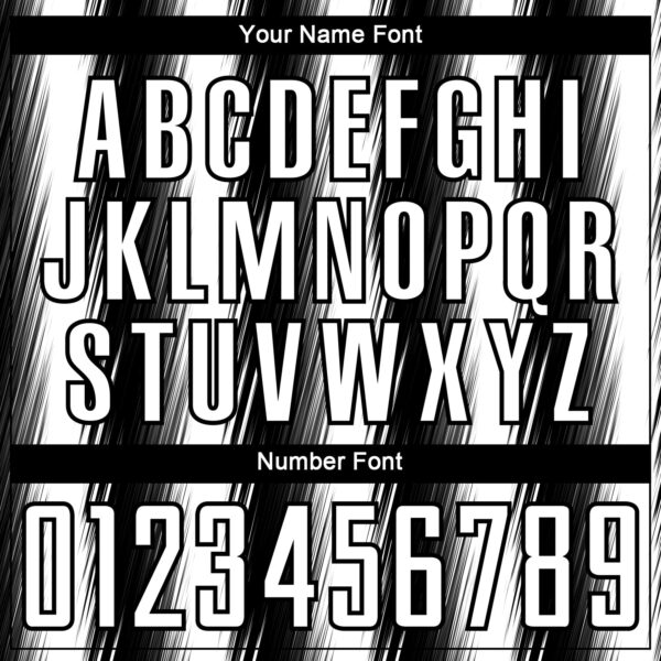 Custom Black White Vertical Brush Stroke Stripes Sublimation Soccer Uniform Jersey