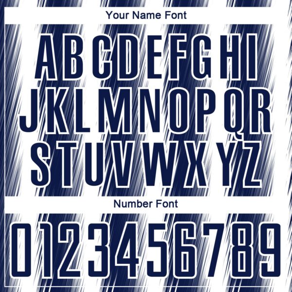 Custom Navy White Vertical Brush Stroke Stripes Sublimation Soccer Uniform Jersey