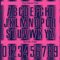 Custom Navy Pink Vertical Brush Stroke Stripes Sublimation Soccer Uniform Jersey