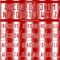 Custom Red White Vertical Brush Stroke Stripes Sublimation Soccer Uniform Jersey