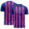 Custom Royal Pink Vertical Brush Stroke Stripes Sublimation Soccer Uniform Jersey