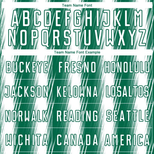 Custom Kelly Green White Vertical Brush Stroke Stripes Sublimation Soccer Uniform Jersey