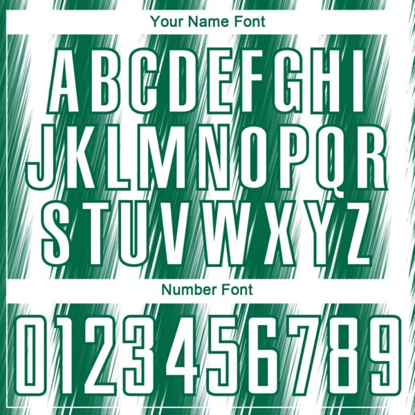 Custom Kelly Green White Vertical Brush Stroke Stripes Sublimation Soccer Uniform Jersey