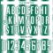 Custom Kelly Green White Vertical Brush Stroke Stripes Sublimation Soccer Uniform Jersey