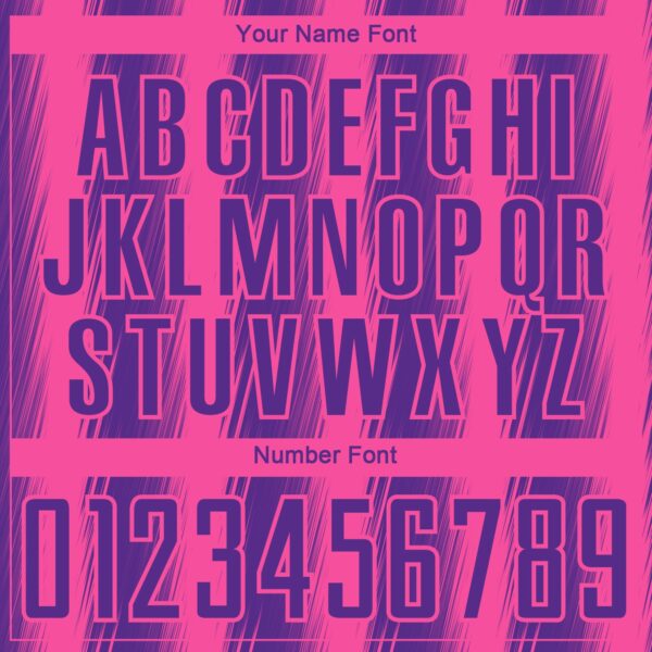 Custom Purple Pink Vertical Brush Stroke Stripes Sublimation Soccer Uniform Jersey