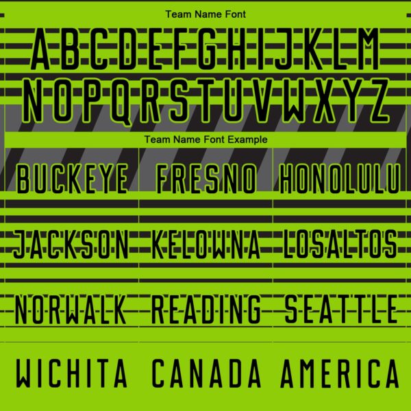 Custom Black Neon Green-Steel Gray Gradient Horizontal Stripes Sublimation Soccer Uniform Jersey