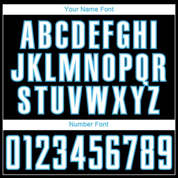 Custom Black White Sky Blue-Steel Gray Gradient Horizontal Stripes Sublimation Soccer Uniform Jersey