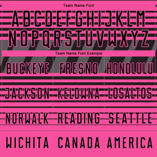 Custom Black Pink-Steel Gray Gradient Horizontal Stripes Sublimation Soccer Uniform Jersey