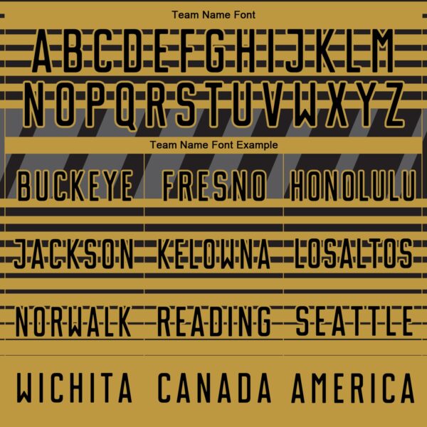 Custom Black Old Gold-Steel Gray Gradient Horizontal Stripes Sublimation Soccer Uniform Jersey