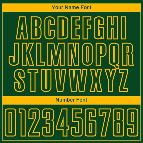 Custom Green Gold-Kelly Green Gradient Horizontal Stripes Sublimation Soccer Uniform Jersey