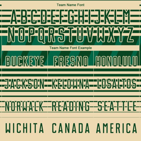 Custom Green Cream-Kelly Green Gradient Horizontal Stripes Sublimation Soccer Uniform Jersey